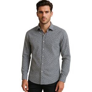 Ben Sherman Long Sleeve Button Down Floral Cotton Shirt M